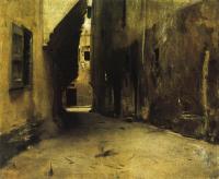 Sargent, John Singer - A Street in Venice